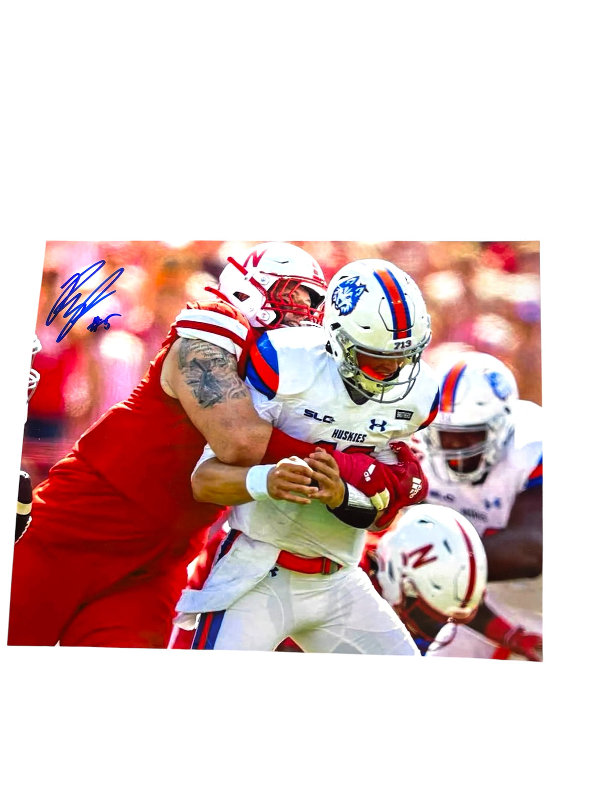 Riley Van Popple #5 Nebraska Cornhusker Football Signed Husker 8x10  Certified