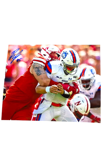 Riley Van Popple #5 Nebraska Cornhusker Football Signed Husker 8x10  Certified