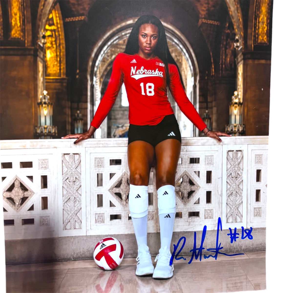 Ryan Hunter #18 Nebraska Cornhuskers Volleyball Signed 8x10