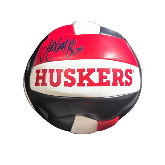 Jordan Larson Nebraska Cornhusker USA Signed Volleyball Certified