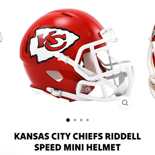 Emmett Johnson #10 Chiefs Mini Helmet Signed & Certified