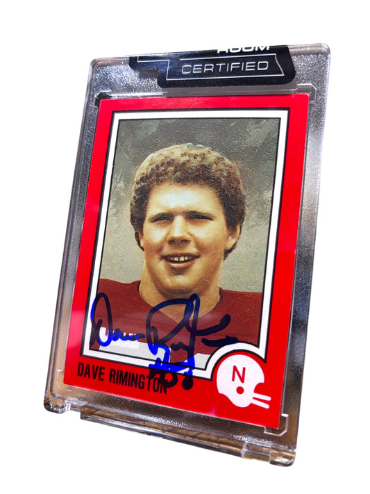 Dave Rimington #50 Nebraska Cornhuskers Football Signed
