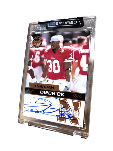 Dahrran Diedrick #30 Nebraska Cornhuskers signed Husker Card Press Pass
