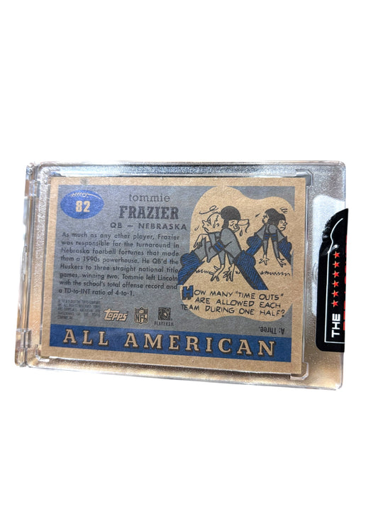 Tommy Frazier Nebraska Cornhusker Press Pass Signed Trading Card