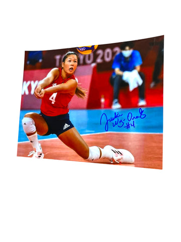 Justine Wong-Orantes Nebraska Cornhusker Signed Volleyball Digs Record Holder