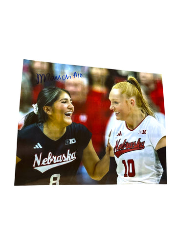 Olivia Mauch #10 Nebraska Cornhuskers Volleyball Signed Husker 8x10