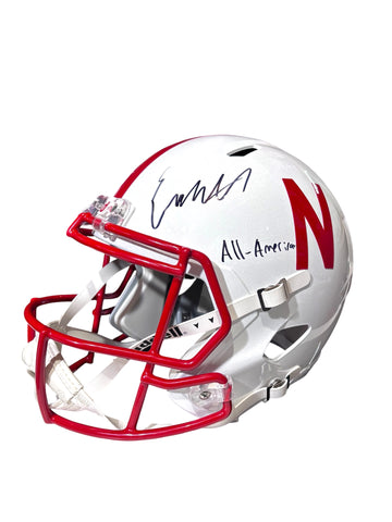 Emmett Johnson #21 Nebraska Cornhusker Football Signed Husker Full Size Helmet