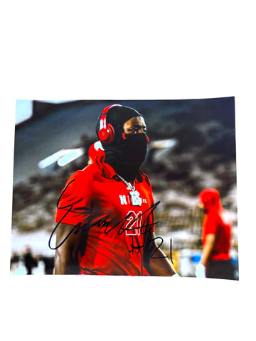 Emmett Johnson #21 Nebraska Cornhuskers Football Signed Home Game 8x10 New York Stadium