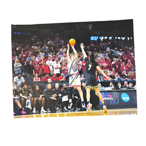 Branden Frager #5 Nebraska Cornhusker Basketball Signed Husker Sweet 16 8x10 Certified