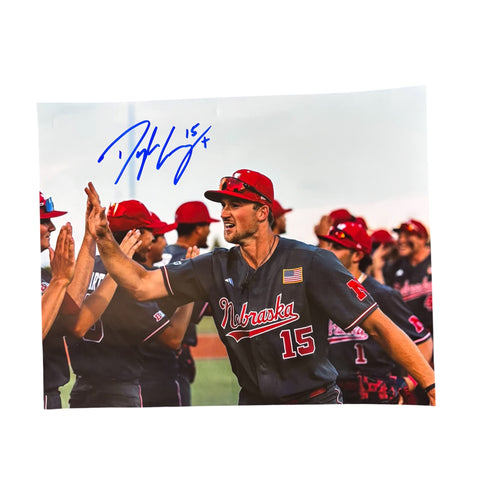 Dylan Carey #15 Nebraska Cornhuskers Baseball Signed Husker 8x10 Photo