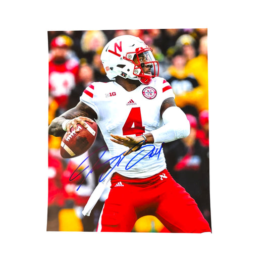 Tommy Armstrong Jr #4 Nebraska Cornhuskers Football Signed Husker 8x10