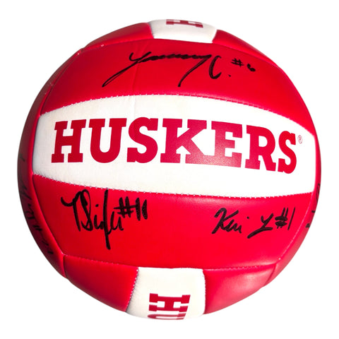 2026 Nebraska Volleyball Team Signed Volleyball | Dani Busboom Kelly, Harper Murray, Andi Jackson | Support Husker NIL