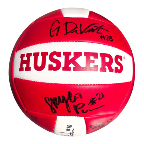 2026 Nebraska Volleyball Team Signed Volleyball | Dani Busboom Kelly, Harper Murray, Andi Jackson | Support Husker NIL