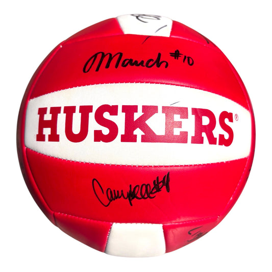 2026 Nebraska Volleyball Team Signed Volleyball | Dani Busboom Kelly, Harper Murray, Andi Jackson | Support Husker NIL