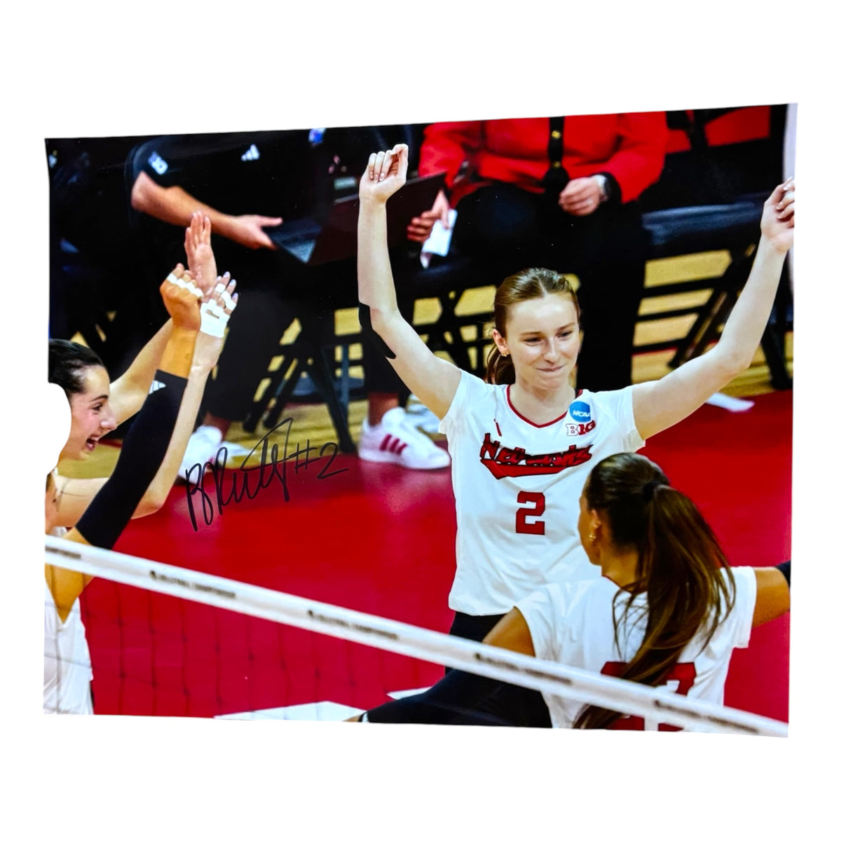 Bergan Reilly #2 Nebraska Cornhuskers Volleyball Team Signed Husker 8x10