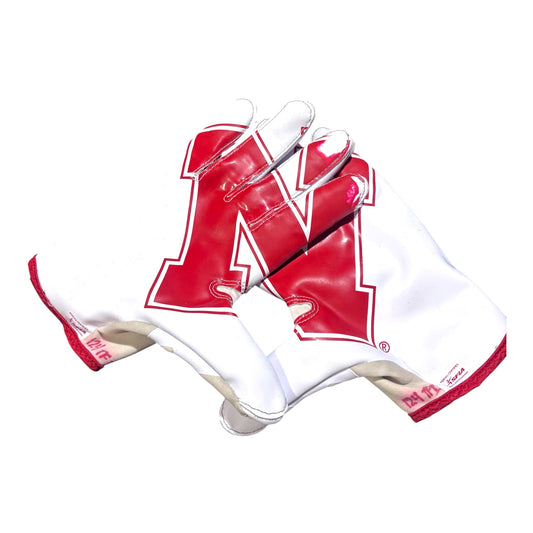 Thomas Fidone II #24 Nebraska Cornhuskers Game Used Gloves Signed