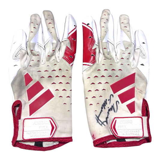 Thomas Fidone II #24 Nebraska Cornhuskers Game Used Gloves Signed