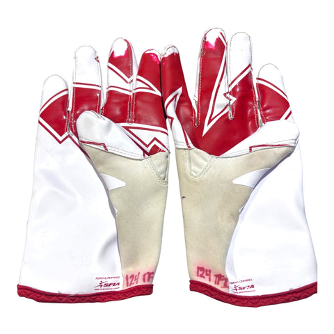 Thomas Fidone II #24 Nebraska Cornhuskers Game Used Gloves Signed