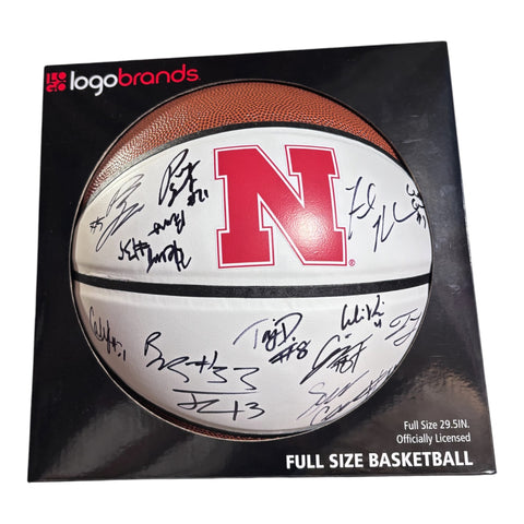2026–2027 Nebraska Cornhuskers Basketball Team Signed Husker Basketball with Coach Fred Hoiberg
