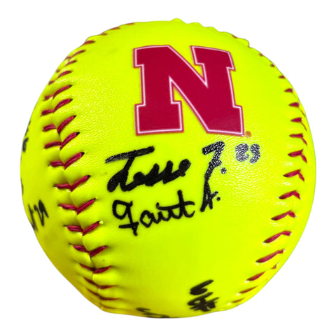 Nebraska Cornhuskers 2027 Softball Team Signed Husker Softball with Coach Rhonda
