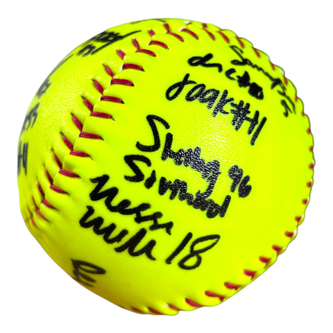 Nebraska Cornhuskers 2027 Softball Team Signed Husker Softball with Coach Rhonda