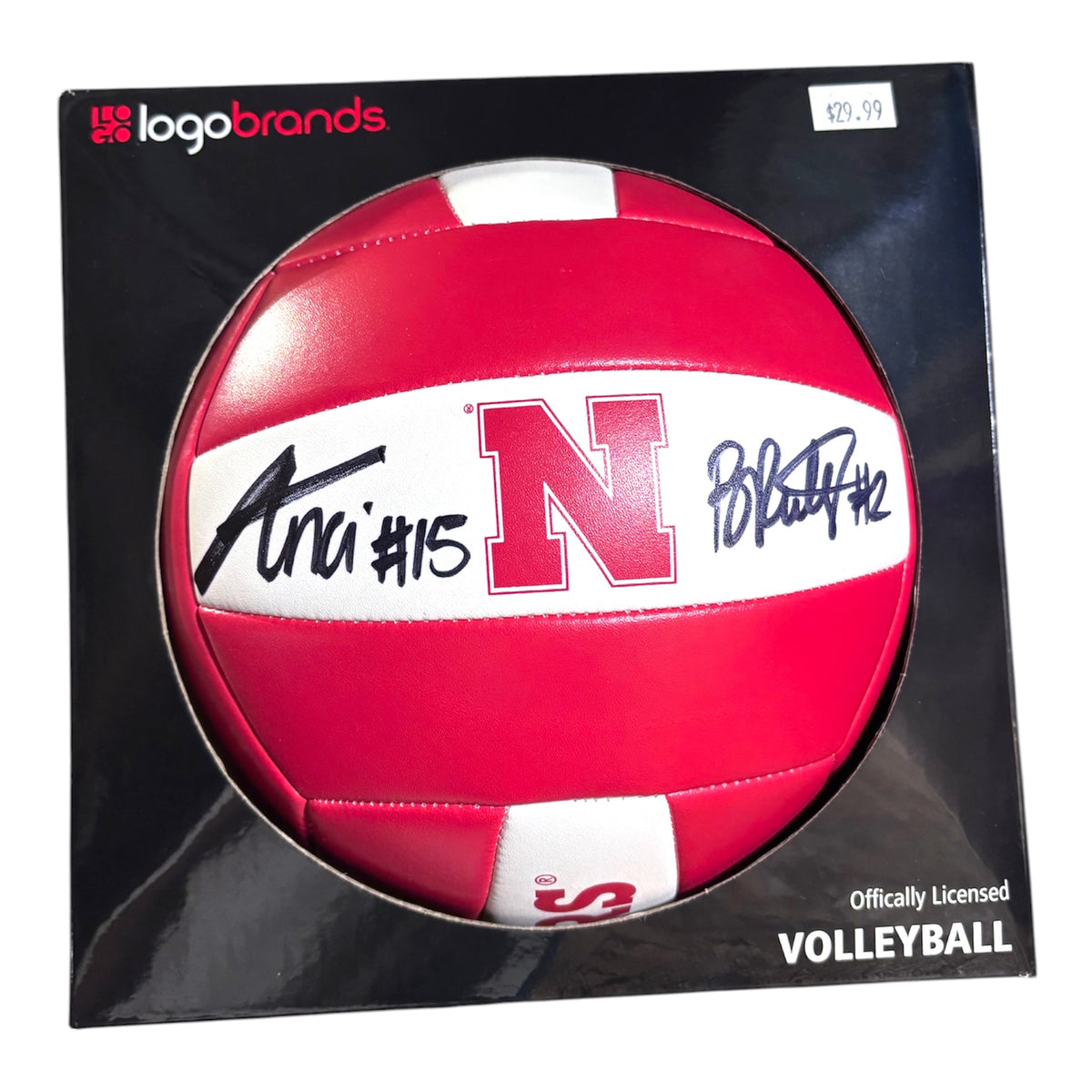 Andi Jackson & Bergan Reilly Signed Nebraska Cornhuskers Volleyball