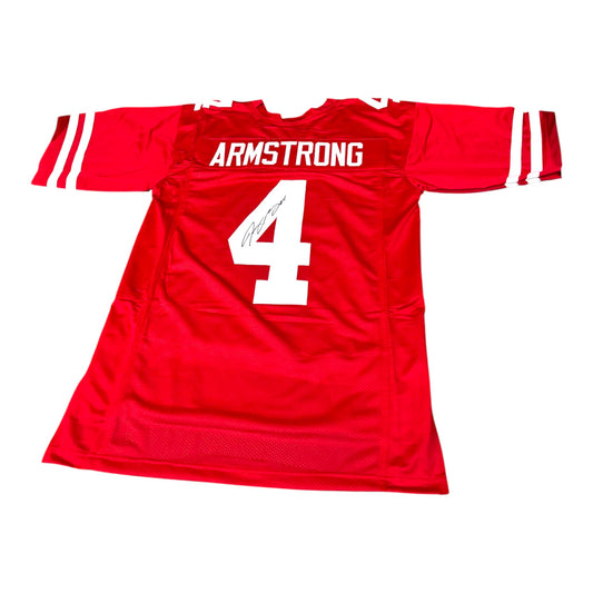 Tommy Armstrong #4 Nebraska Cornhuskers Football Custom Jersey Signed