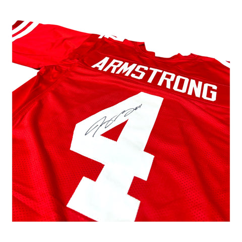 Tommy Armstrong #4 Nebraska Cornhuskers Football Custom Jersey Signed