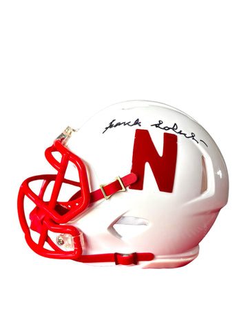 Frank Solich #45 Signed Nebraska Cornhusker Football Mini Helmet