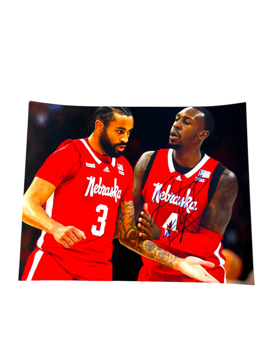 Jawan Gary #4 Nebraska Basketball Signed Husker 8x10