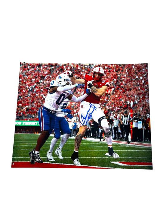 Thomas Fidone II #24 Nebraska Cornhuskers Football Signed touchdown  Photo