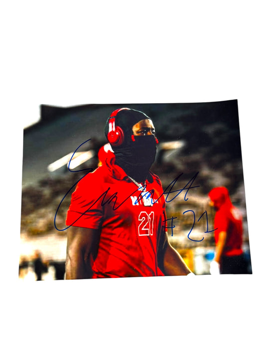 Emmett Johnson #21 Nebraska Cornhuskers Football Signed Bowl Game 8x10