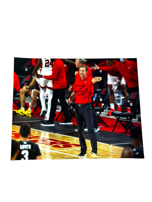 Fred Hoiberg Nebraska Cornhuskers Basketball Head Coach Signed 8x10