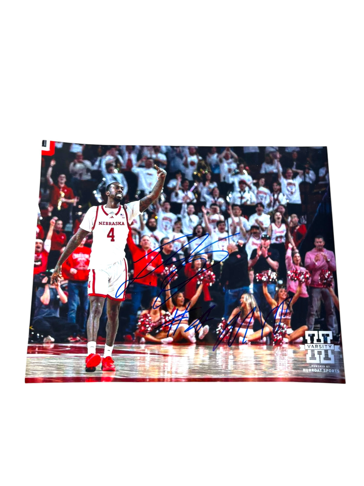 Jawan Gary #4 Nebraska Basketball Signed Husker 8x10
