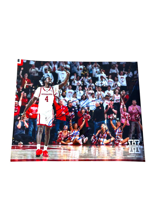 Jawan Gary #4 Nebraska Basketball Signed Husker 8x10