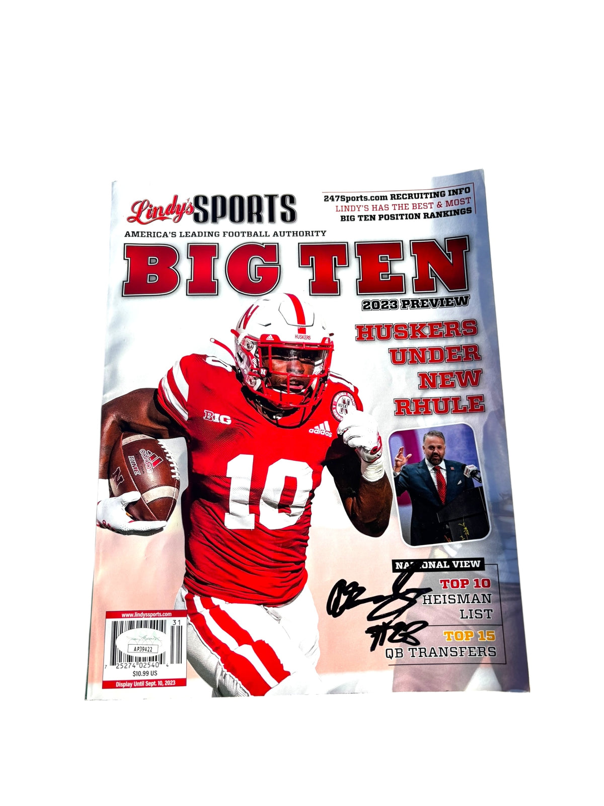 Anthony Grant #10 Nebraska Cornhuskers Signed Magazine