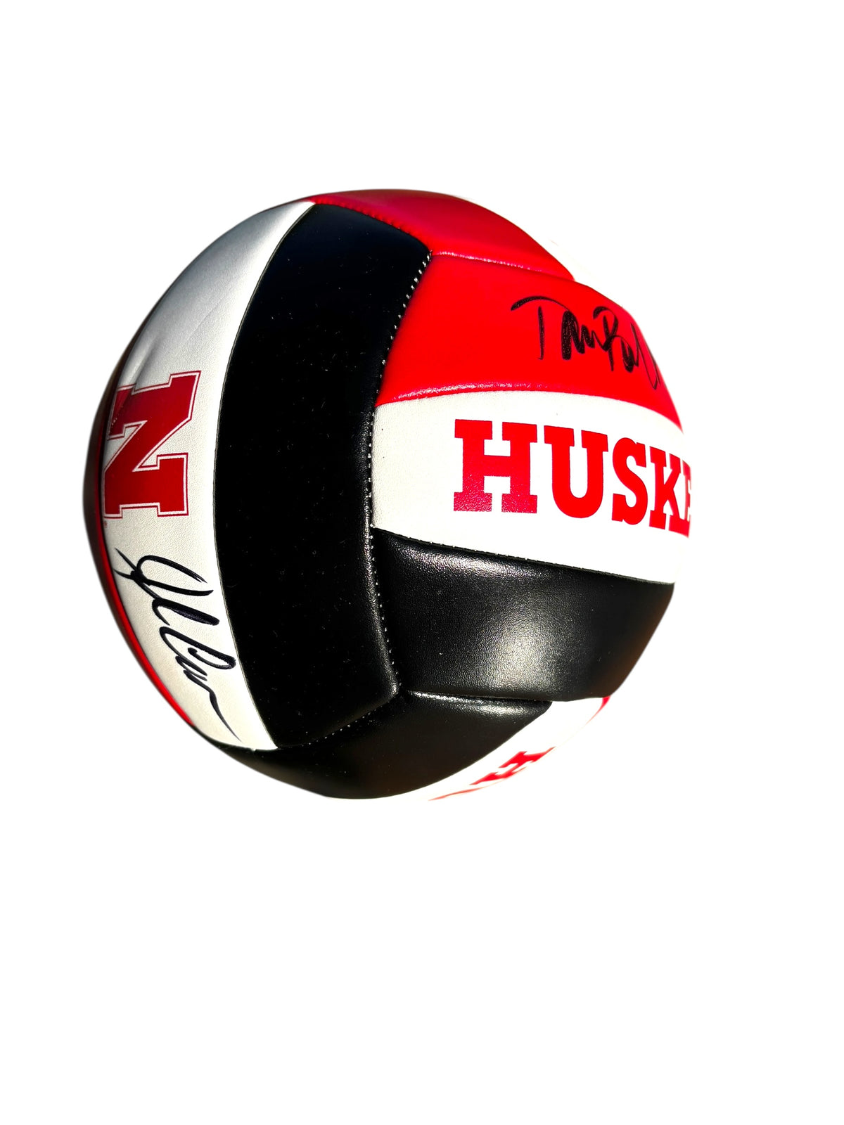 John Cook & Dani Busboom Kelly Combo Nebraska Cornhuskers Signed Volleyball