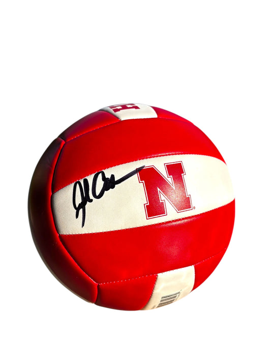 John Cook Nebraska Cornhusker Signed Volleyball Dream Big