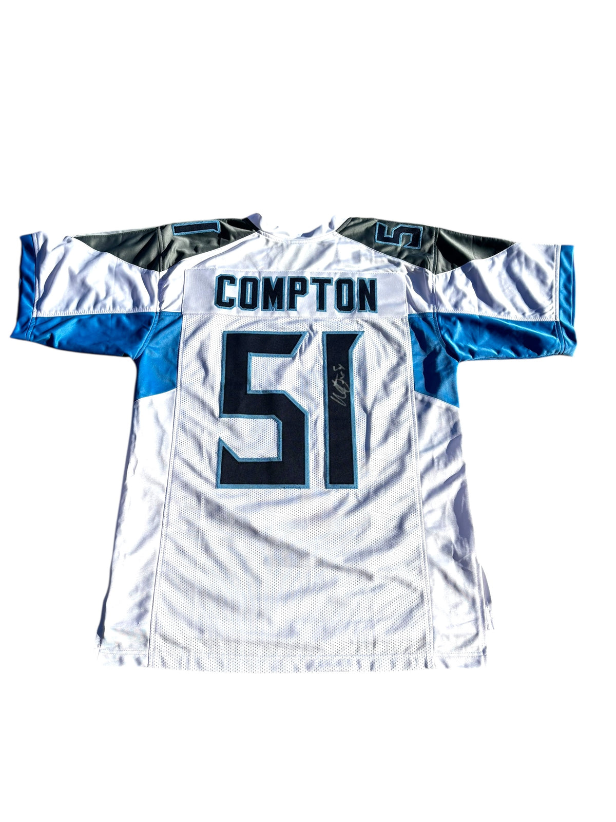 Will Compton #51 Nebraska Cornhuskers football signed Tennessee Titans Jersey