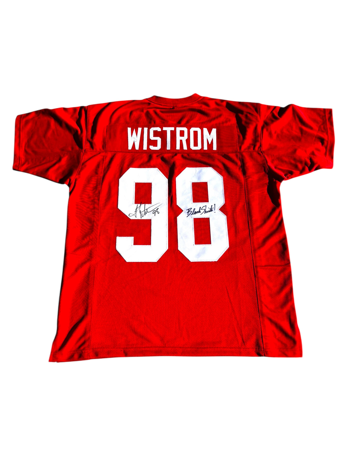 Grant Wistrom #98 Nebraska Cornhuskers football Signed Custom Jersey