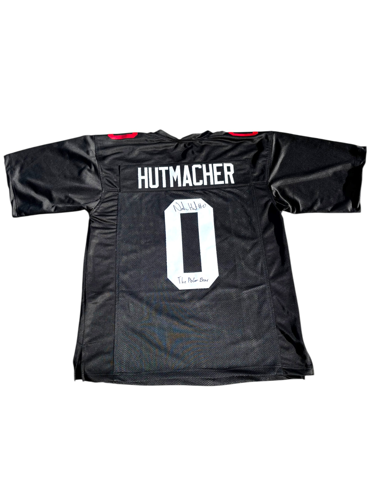 Nash Hutmacher #0 Nebraska Cornhuskers football Signed BlackShirts Jersey