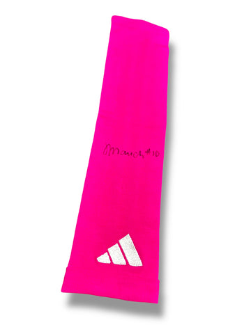 Olivia Mauch #10 Nebraska Cornhusker Volleyball Signed Pink Out Adidas Arm Band