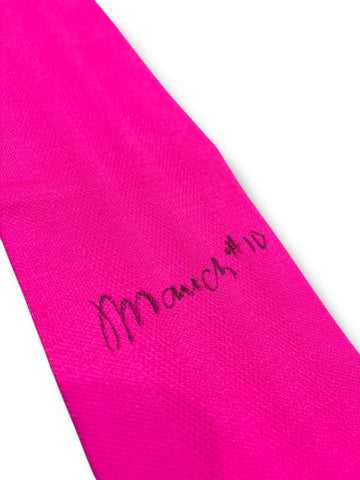 Olivia Mauch #10 Nebraska Cornhusker Volleyball Signed Pink Out Adidas Arm Band