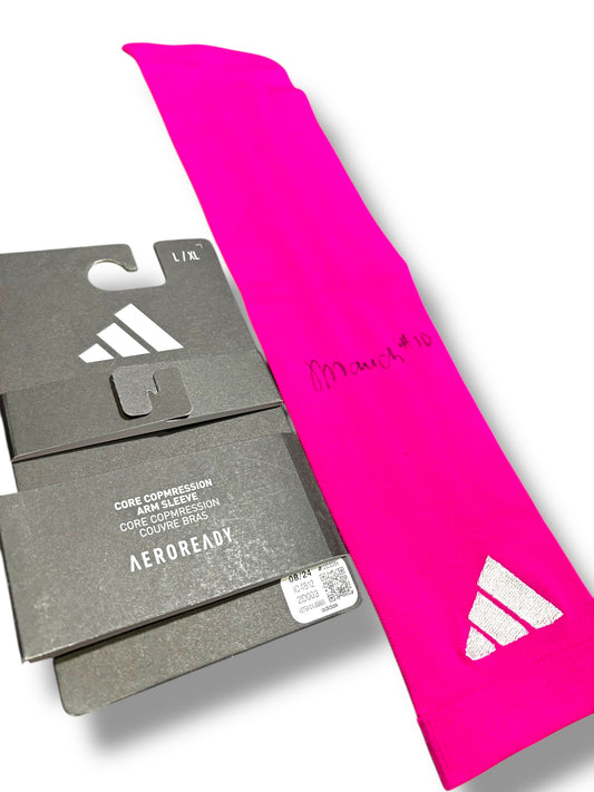 Olivia Mauch #10 Nebraska Cornhusker Volleyball Signed Pink Out Adidas Arm Band