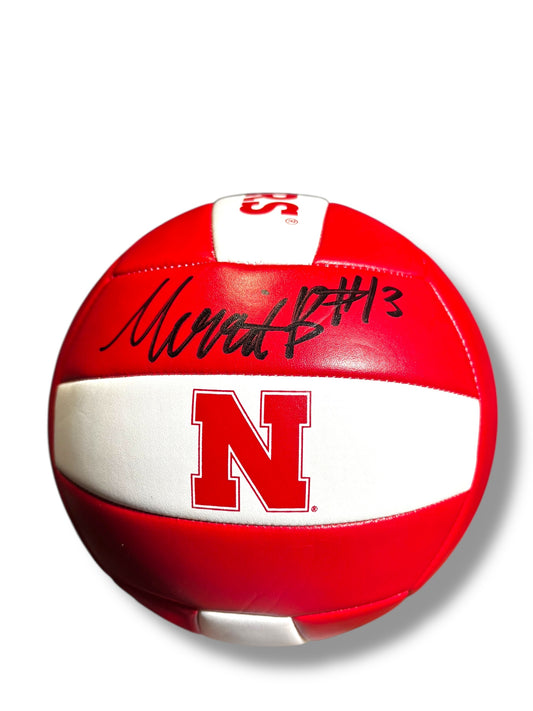 Merritt Beason #13 Nebraska Volleyball Signed Husker Volleyball