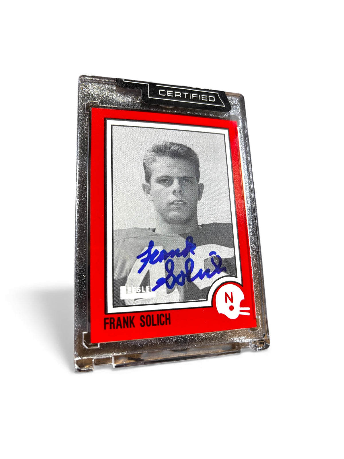 Frank Solich #45 Nebraska Cornhuskers Signed Leesley 1989 Rare Husker Card