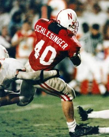 Cory Schlesinger #40  NEBRASKA CORNHUSKERS Signed Custom Jersey PSA Certified