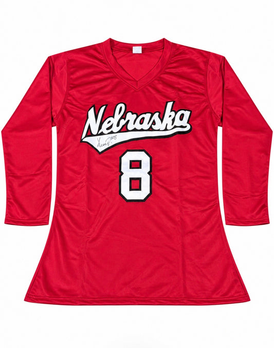 Lexi Rodriguez #8 Nebraska Cornhuskers Volleyball Red Custom Jersey Autographed