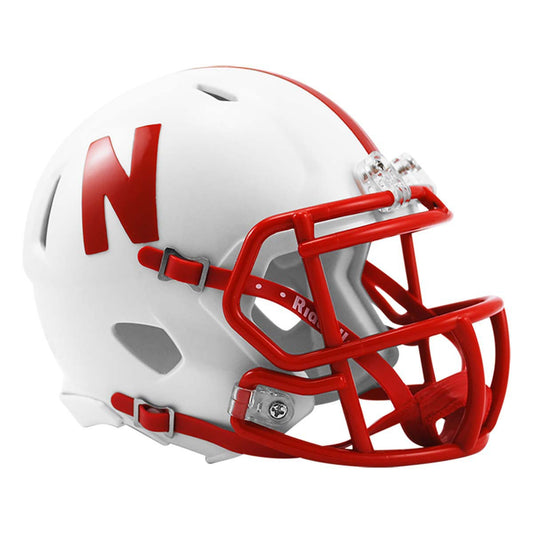 Rahmir Johnson #14 Nebraska Cornhusker Signed Husker Mini Helmet