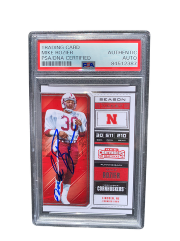 Mike Rozier Nebraska Cornhusker Contenders Insert Card